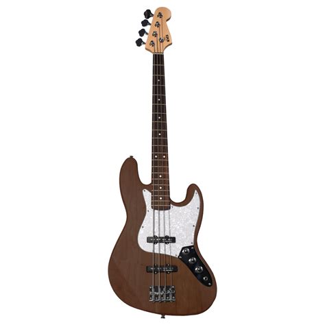 Newen Jazz Band 4-String Electric Bass Guitar, White Oak Wood – Ace Music