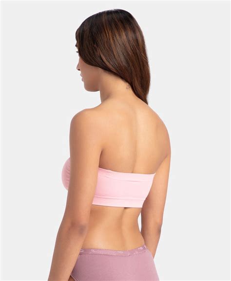 Buy Wirefree Padded Micro Touch Nylon Elastane Stretch Bandeau Bra with ...
