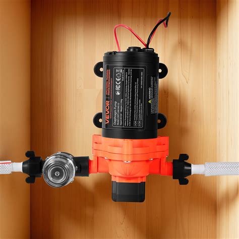 VEVOR RV Water Pump, 12V DC 4 GPM (15.1 L/min), 3-Chamber Self-Priming ...