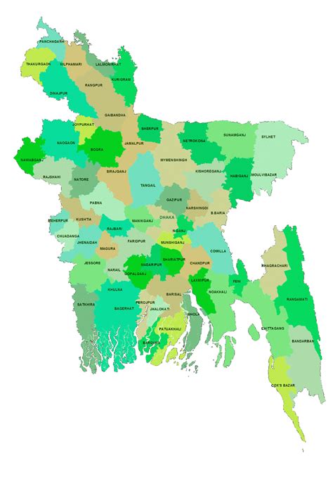 Bangladesh Map With Districts
