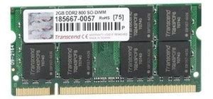 Transcend DDR2-800/PC2-6400 DDR2 2 GB Laptop DRAM (JM800QSU-2G ...
