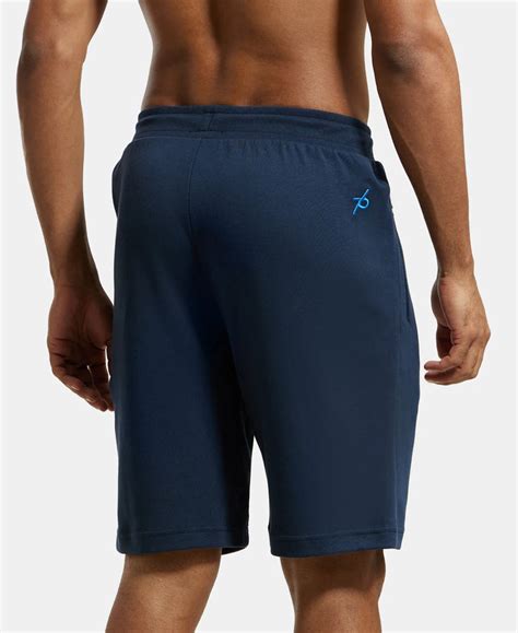 Buy Super Combed Cotton Rich Straight Fit Shorts with Zipper Pockets ...