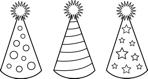 Birthday Hat Vector - Cliparts.co