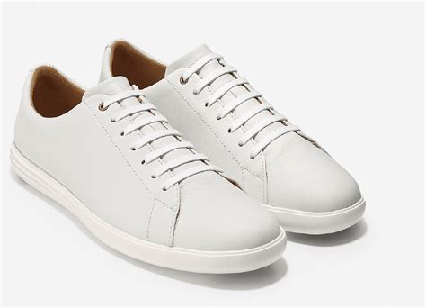 Cole Haan Men's Grand Crosscourt II Sneaker, White Leather, 10.5 Medium ...