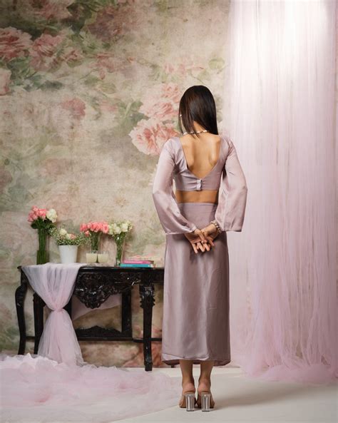 Retro Satin Crop Co-Ord Set – Kuntunaath