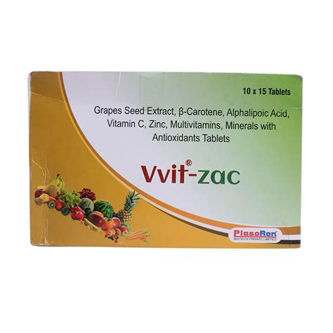 Vvit-Zac Tablet 15's Price, Uses, Side Effects, Composition - Apollo ...