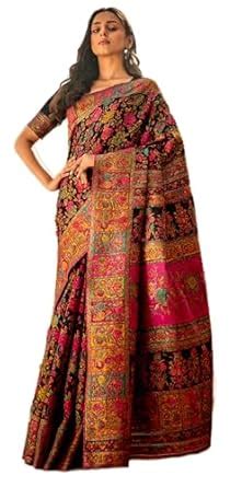 SWORNOF Women's kanjivaram banarasi silk saree for Patola festival ...