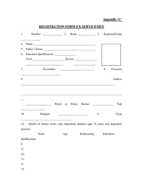 Appendix C Form - Fill Online, Printable, Fillable, Blank | pdfFiller