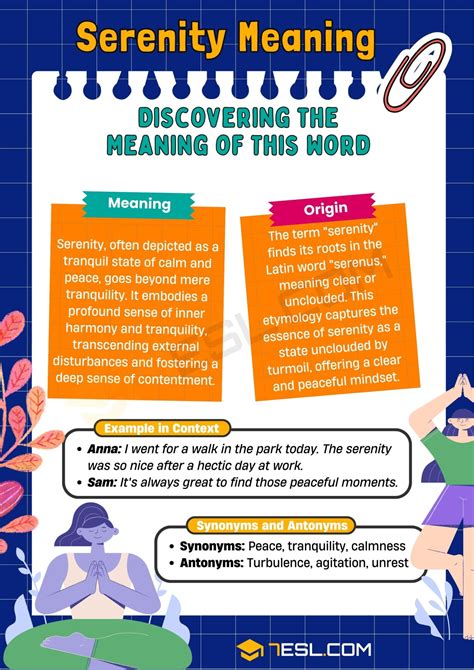 Serenity Meaning, Origin and Examples • 7ESL