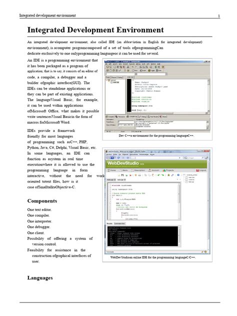 Image result for Integrated Development Environment IDE Examples