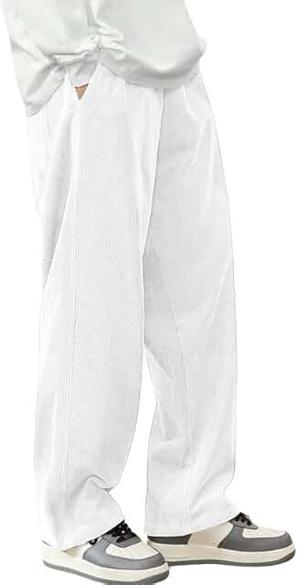 Amazon.in: White - Men's Pants / Men's Clothing: Clothing & Accessories