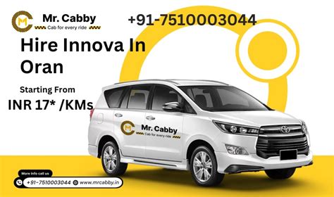 Innova Car Rental Service In Oran Hire at Best Rates - Mr. Cabby