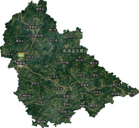 泰顺县高清电子地图