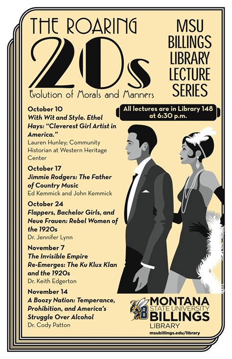 Library Lecture Series: The Roaring '20s, Evolution of Morals & Manners