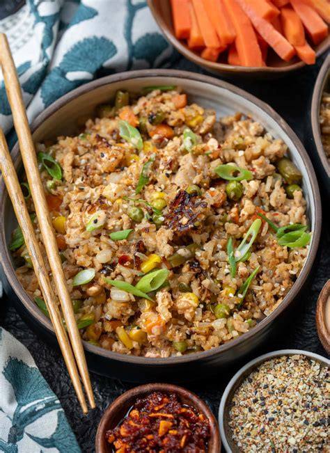 High Protein Ground Chicken Fried Rice