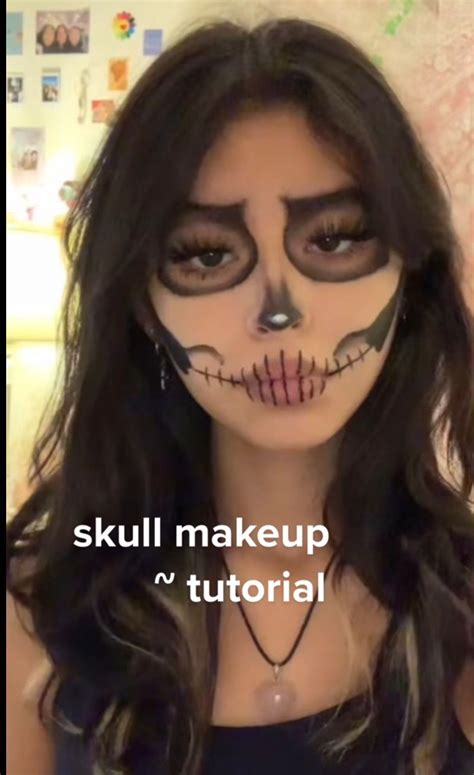 Halloween makeup skeleton easy | Ideias para maquilhagem, Fantasias de ...
