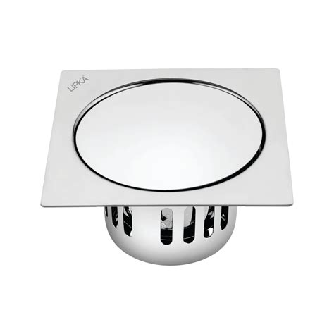 Pop-up Square Floor Drain (6 x 6 Inches) with Cockroach Trap - LIPKA ...