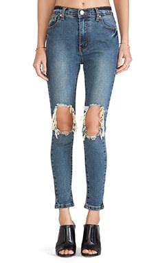 UNIF Peach Pit Skinnies in Blue | REVOLVE