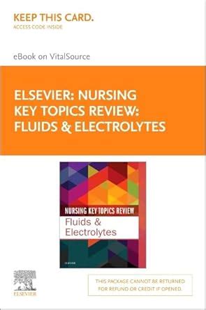 Buy Nursing Key Topics Review: Fluids and Electrolytes Elsevier Ebook ...