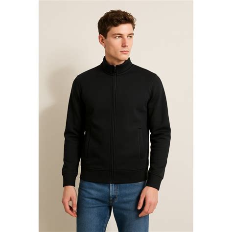 Buy Parcel Yard Men Full Sleeve Black Jacket Online