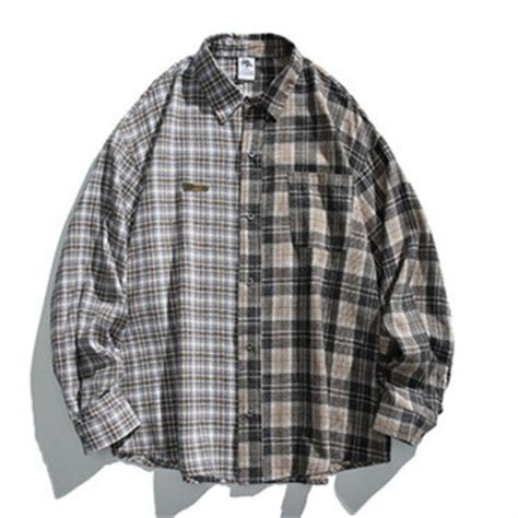 パッチワークチェックシャツ | than.