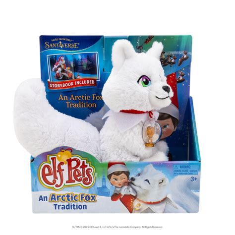 Arctic Fox Elf On Shelf