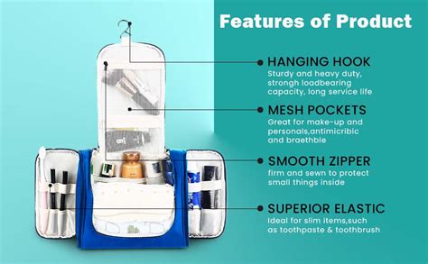 Buy PETRICE Toiletry Bag for Women Makeup Pouch Waterproof Shower Wash ...