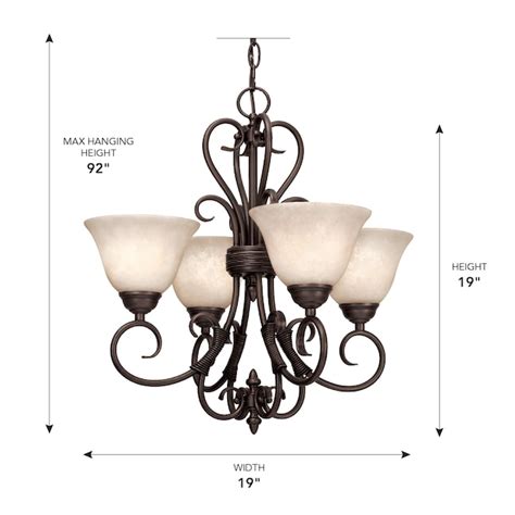 Golden Lighting Homestead 4-Light Oil-Rubbed Bronze Transitional ...
