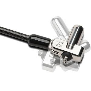 Kensington N17 Keyed Laptop Lock for Dell Devices, Black and Silver ...