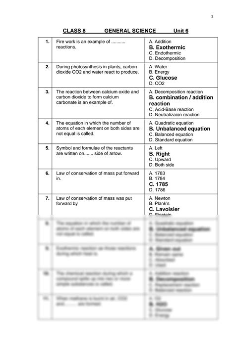 Image result for Class 8 Science MCQ Questions