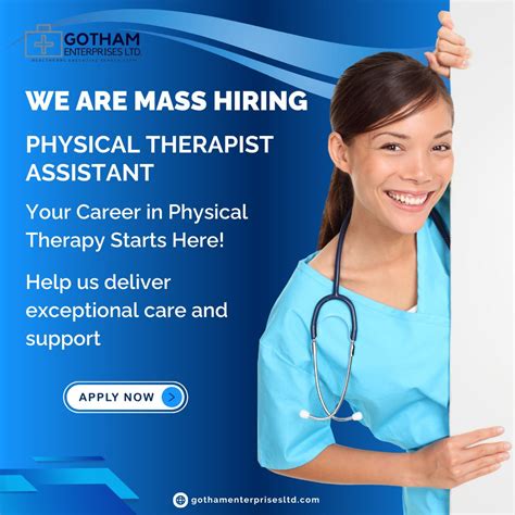 Gotham Enterprises Ltd on LinkedIn: #ptassistant #healthcarejobs #careergrowth #masshiring # ...