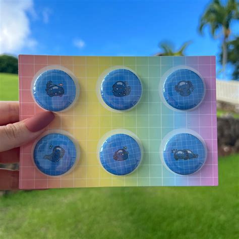 Buy Axolotl Pals Black Blue Pin Set Axolotl Friends Pin Collection ...