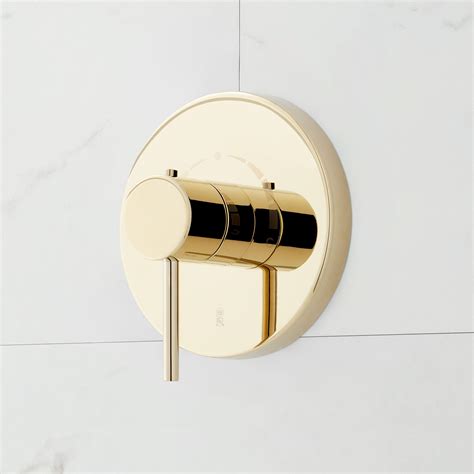 Lexia Thermostatic Shower Valve Trim and 3/4" Rough-In Valve - Polished ...