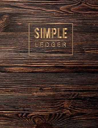 Simple Ledger: Simple Ledger Accounting beginners bookkeeping record ...