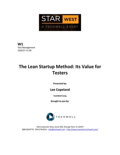 Lean Startup Method 的图像结果
