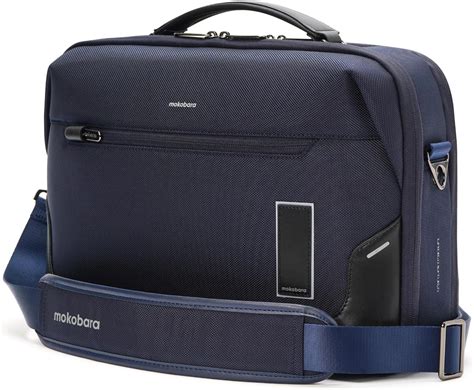 Buy MOKOBARA The Briefcase Pro | Black Vegan Leather Water Resistant ...