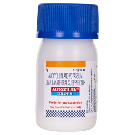 Moxclav Drops - Bottle of 1.7 g/10 ml Oral Suspension : Amazon.in ...