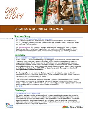 Fillable Online cdph ca Storytelling Form EXAMPLE - California ...