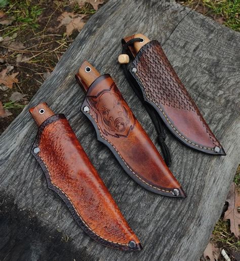 3 Pieces Hunting Knife Set With Leather Sheath DK-221 – The Bowie Knife