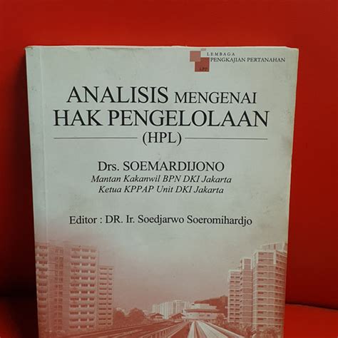 Jual BUKU LANGKA: ANALISIS MENGENSI HAK PENGELOLAAN ( HPL):DRS ...