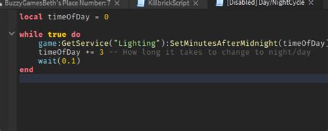 Image result for Day Night Cycle Script Roblox
