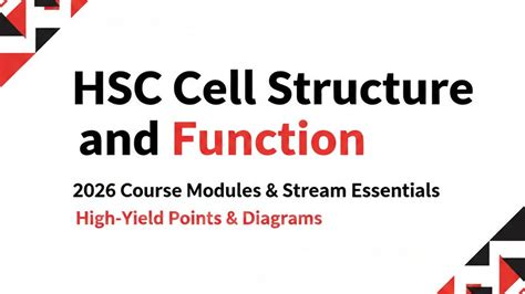 HSC Cell Structure and Function: 2026 Guide to Course Modules & Stream ...