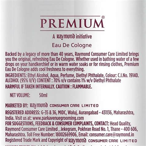 Premium Eau De Cologne, 50 ml Price, Uses, Side Effects, Composition ...