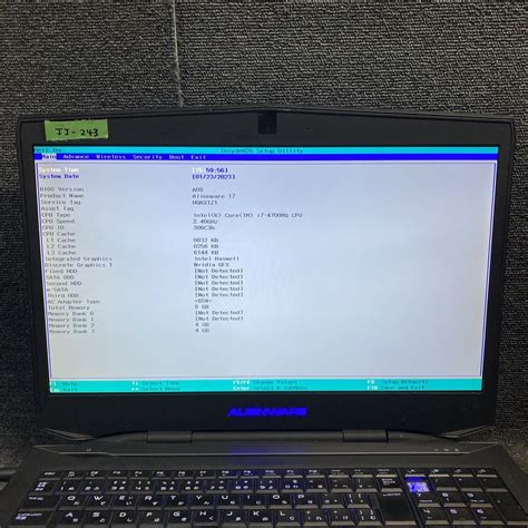 JJ-243 激安 ノートPC ALIENWARE 17 P18E CPU.ドライブ欠品 BIOS立ち上がり確認済み ジャンク(その他)｜売買 ...