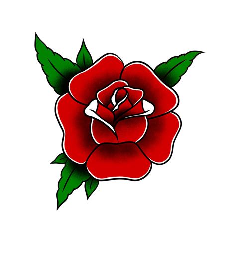 Drew this American Traditional Rose. Any critics? : r/TattooApprentice