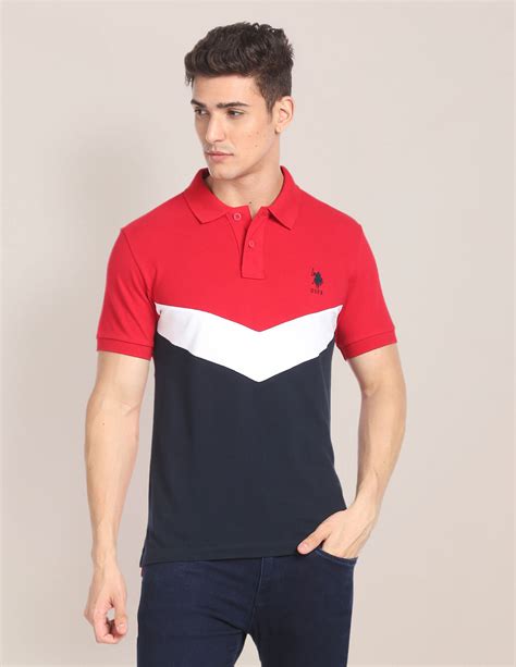 Ribbed Collar Colour Block Polo Shirt – U.S. Polo Assn. India