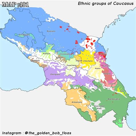 Caucasus: Exploring the Regions Complex Map