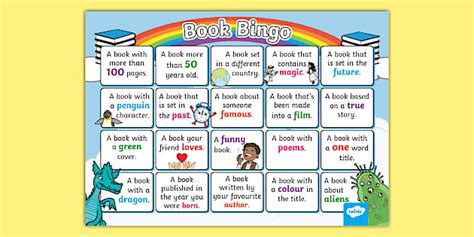 Book Bingo A3 Display Poster