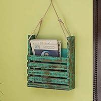 ExclusiveLane 'Rustic Messengers' Antique Finish Wall Magazine Stand in ...