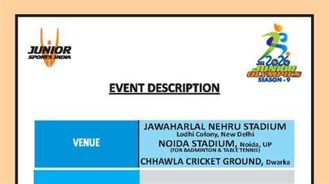 Junior Olympics 2026 Invitation for Sports Events (Nursery to Class 9 ...